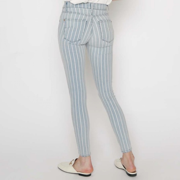 James Jeans Twiggy Ankle Jeans in Bengal Stripes - Picture 2 of 11